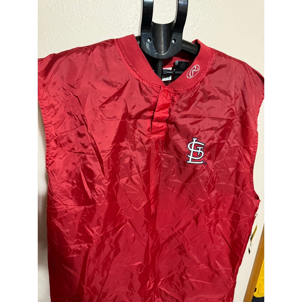 Rawlings MLB St Louis Cardinals Batting Practice Vest Red XL‎ MLBHVST149-S91 NWT